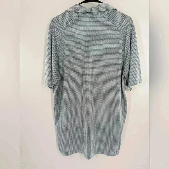 Callaway Golf Bluish Plaid Golf SHORT SLEEVE POLO SHIRT Medium Opti-Dri - Picture 4 of 9